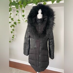 Noize GiGi Heavyweight Vegan Leather Parka